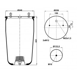Fuelle Piston metal tipo 940MB